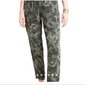 Anthropologie Tencel Leda Utility Camo Jogger Pant size XL